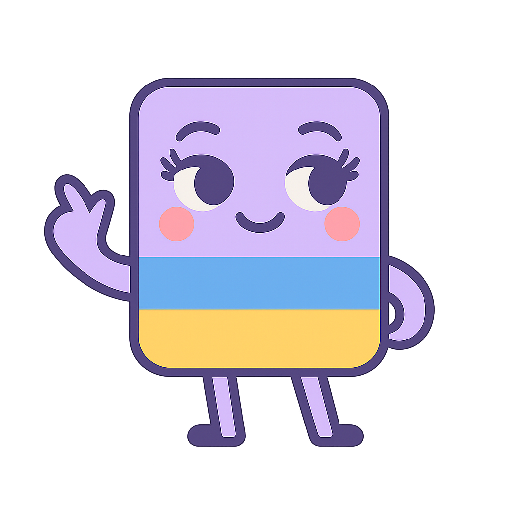 Swatchy the colormoi mascot